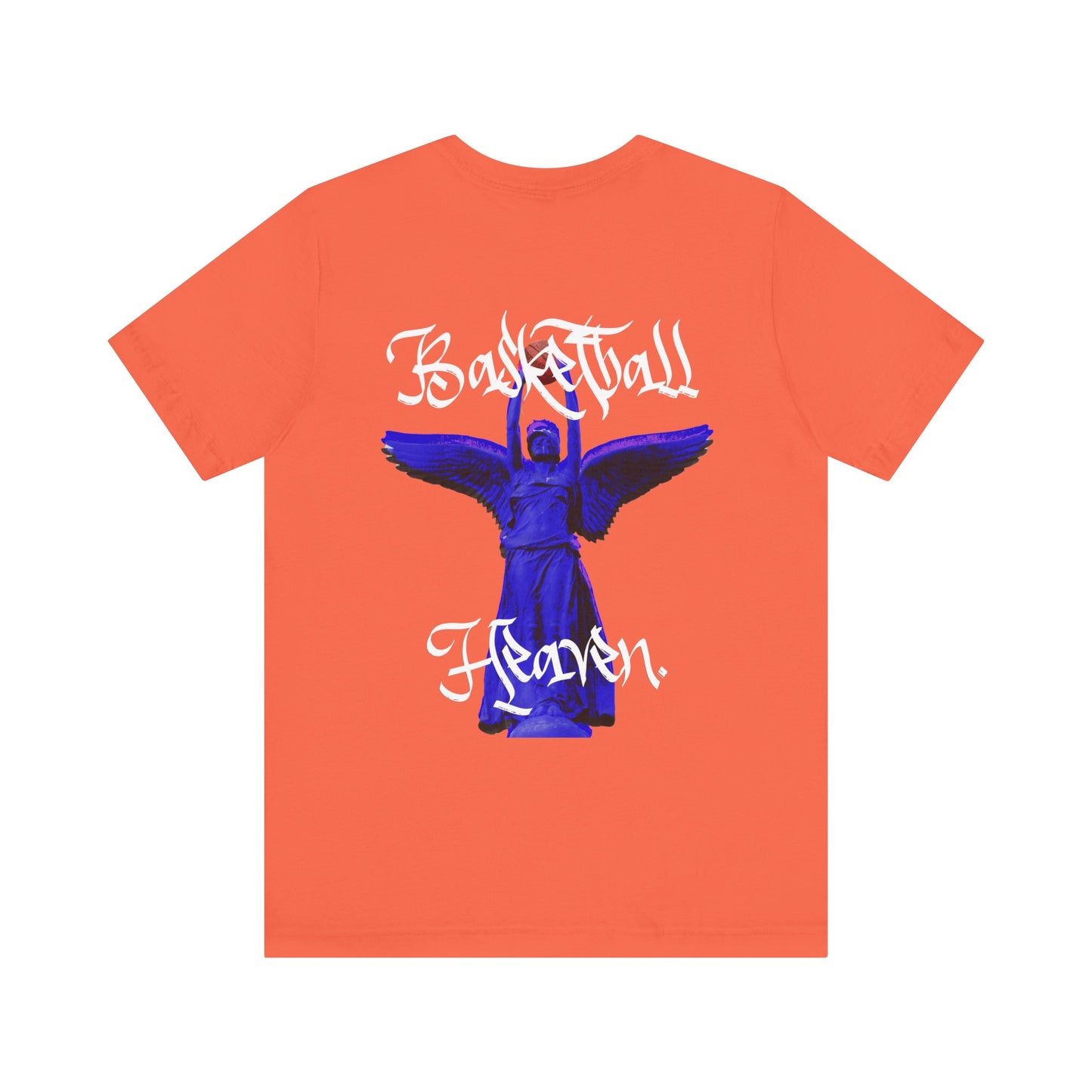 Basketball Heaven Angel with Text Unisex Jersey Short Sleeve Tee