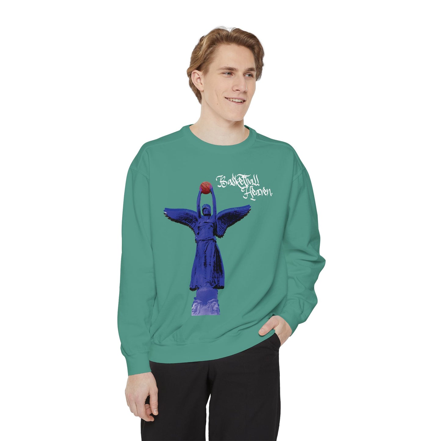 Basketball Heaven Unisex Garment-Dyed Sweatshirt