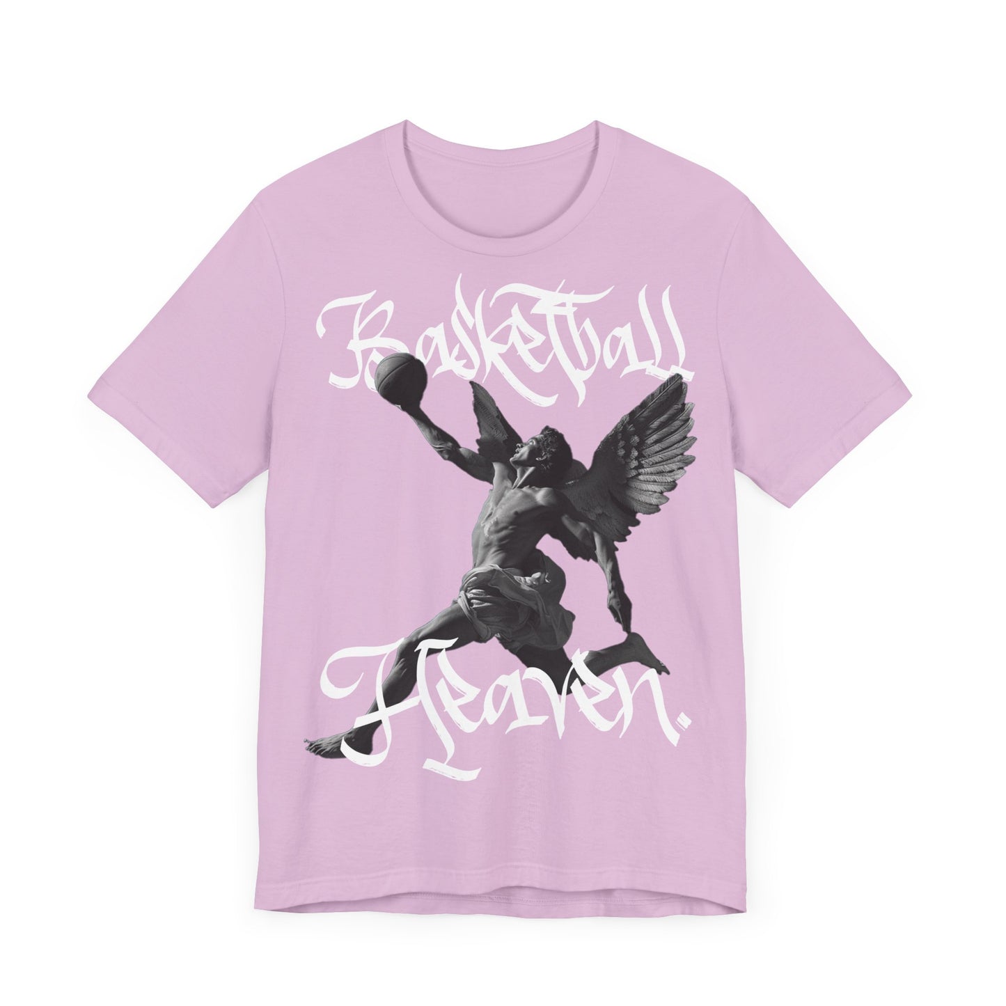 Basketball Heaven Angel With a Basketball Blended Unisex Jersey Short Sleeve Tee