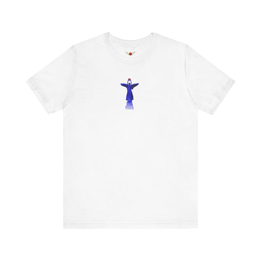 Basketball Heaven Central Angel with Back Design Unisex Jersey Short Sleeve Tee