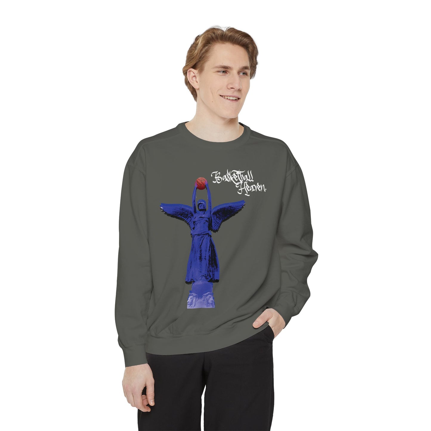 Basketball Heaven Unisex Garment-Dyed Sweatshirt