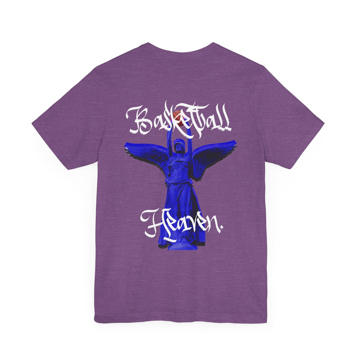 Basketball Heaven Angel with Text Unisex Jersey Short Sleeve Tee