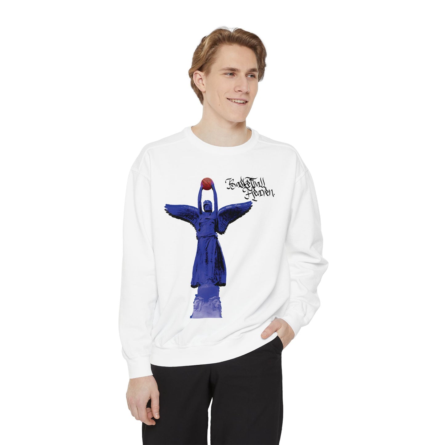 Basketball Heaven Unisex Garment-Dyed Sweatshirt