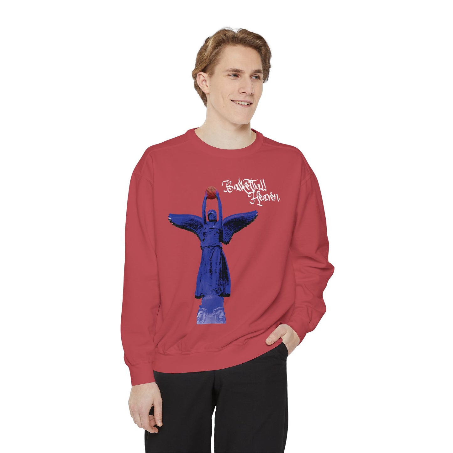 Basketball Heaven Unisex Garment-Dyed Sweatshirt