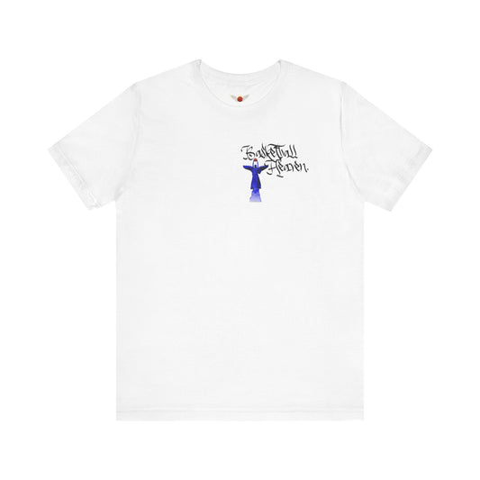 Basketball Heaven Angel with Text Unisex Jersey Short Sleeve Tee