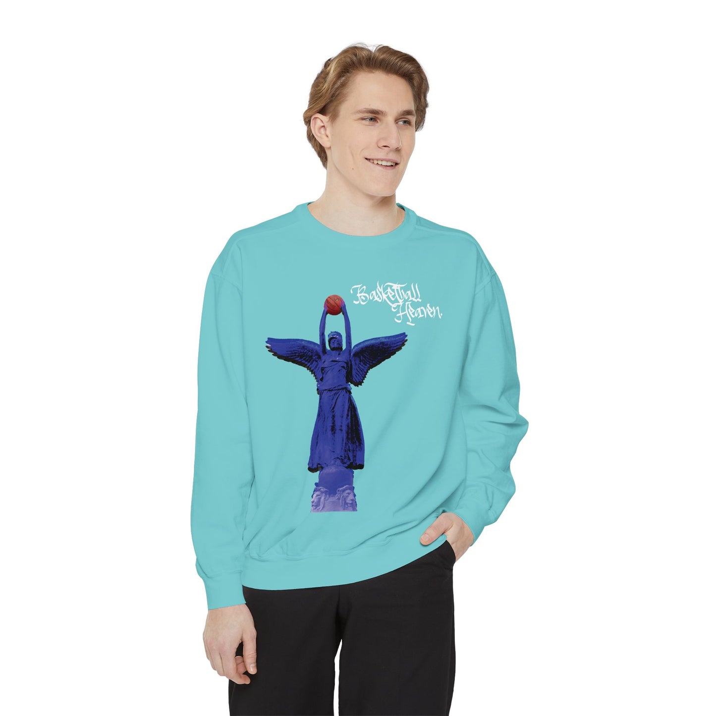 Basketball Heaven Unisex Garment-Dyed Sweatshirt