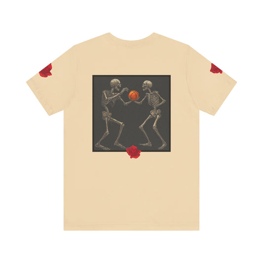 Basketball Heaven Minimalist Skeletons Unisex Jersey Short Sleeve Tee